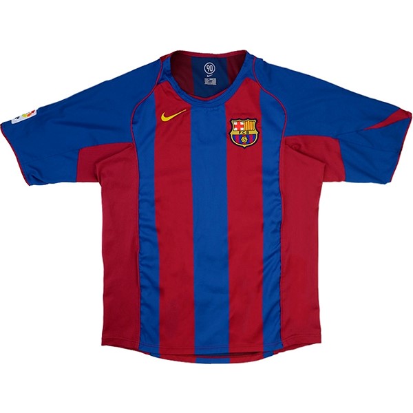 Maillot Football Barcelone Domicile Retro 2004 2005 Bleu Rouge